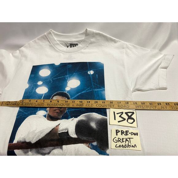 Muhammad Ali Picture White Short Sleeve T-Shirt Men's Size Medium Movie Ali - Picture 3 of 8